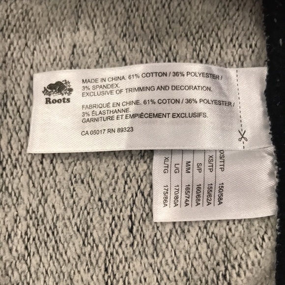 Roots Slimfit M Women Bottoms Black Pepper W Black Drawstring Waistband & Cuffs - Picture 4 of 7